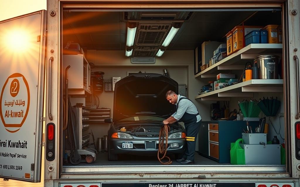 تبديل إطارات في المنزل